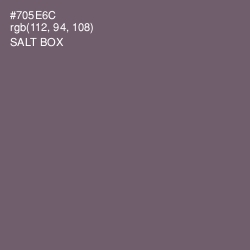 #705E6C - Salt Box Color Image